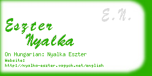 eszter nyalka business card